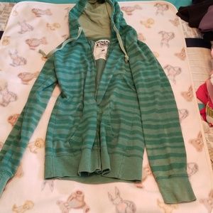 Green hooded zip up sweatshirt💗SALE💗